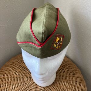 Vintage 1950's Official Boy Scouts BSA Garrison Cap Hat Sanforized Medium